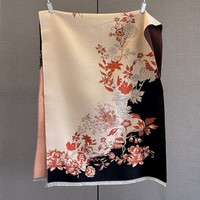 2025 vente chaude haut de gamme femmes grande écharpe carrée motif floral épaissi doux et confortable chaud automne/hiver châle