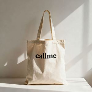 Wholesale Custom Organic Cotton Canvas Tote Bag Reusable Shopping Bag <b>Handbag</b> for DIY Advertising Promotion Gift - Product Image 1