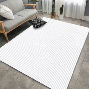 Alfombra Moderna de Alta Gama con Bucle, Fácil de Cuidar, Resistente a la Suciedad, para Sala de Estar y Dormitorio, Juego de Alfombras de 4m - Product Image 3