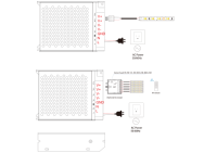 Alimentation à courant et tension constants SANPU pour LED 12V/24V AC/DC, pour caméra CCTV IP20 intérieure, efficacité 88%, SMPS