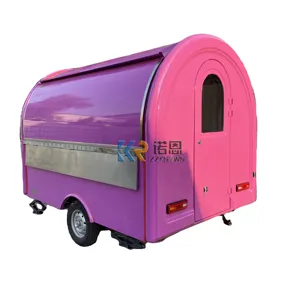 Fast Food Truck Mobile Bar Food Trailer Ice Cream Coffee Hot Dog Food Cart Outdoor Kitchen With Full Kitchen Equipment