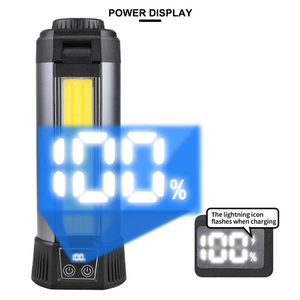 מנורת עבודה LED בעוצמה גבוהה XHP50 עמידה למים נטענת ב-USB, מנורת קמפינג וסדנה רב תכליתית, מנורת עבודה COB ניתנת להרחבה - Product Image 2