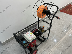 4 Stroke Motorised Gas High Pressure Agricultural Power <b>Sprayer</b> with Wheel & Hose Reel& Farm Spray Gun - Product Image 2