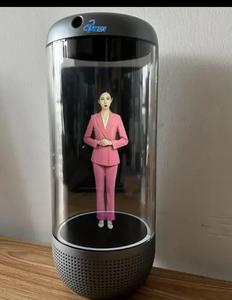 Vitrine <span class=keywords><strong>holographique</strong></span> 3D cylindrique de 5,5/21,5/75 pouces avec interaction IA et technologie d'affichage <span class=keywords><strong>holographique</strong></span> 3D transparente - Product Image 4