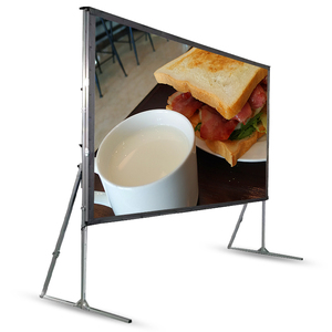 <span class=keywords><strong>Pantalla</strong></span> de <span class=keywords><strong>proyector</strong></span> para interiores y exteriores de plegado rápido portátil grande de 200 pulgadas con trípode 16:9 4K HD Fácil instalación - Product Image 4