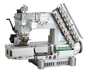 Machine à coudre à 12 aiguilles 008-12064P/VPL avec ruban et moteur à entraînement direct - Product Image 1