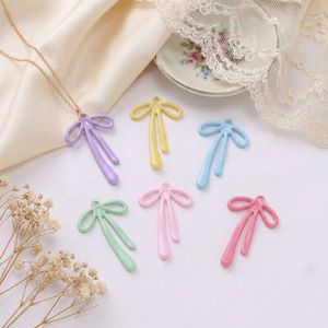 Alloy Bowknot Pendant Charm In Pastel Colors For Jewelry Making And DIY Accessories Unisex Gift - Product Image 1