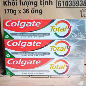 Pasta de Dientes Colgate Total Charcoal Clean, Carbón Activado Blanqueador, Protección Contra Caries, Paquete Familiar - Product Image 5