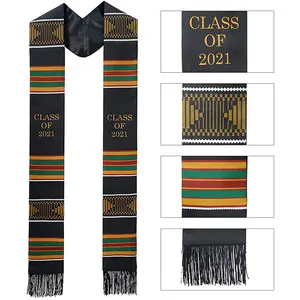 Adult Unisex Class Of 2021 Kente Graduation Stole Sash