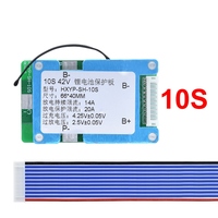 Placa de protección de batería de litio TZT 10S, placa de protección con equilibrio y Control de temperatura incorporado, 42V, 15A, BMS, célula de polímero, 18650