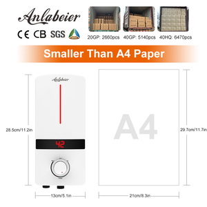 Chauffe-eau électrique sans réservoir 220V 5500W en plastique ABS, affichage numérique, intelligent, étanche, chauffage rapide, pour hôtel et maison - Product Image 2