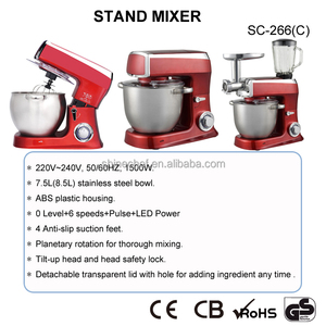 <span class=keywords><strong>Robot</strong></span> Pâtissier Électrique <span class=keywords><strong>Multifonction</strong></span> 3-en-1 de 7,5 Litres <span class=keywords><strong>avec</strong></span> <span class=keywords><strong>Hachoir</strong></span> à <span class=keywords><strong>Viande</strong></span> et Fonction Centrifugeuse - Product Image 4