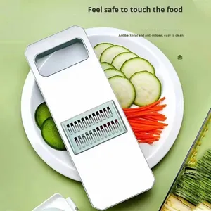 Grattugia Manuale Multifunzione in Acciaio Inox per Cucina, Protezione per le Mani, Trituratore per Cetrioli e Patate - Product Image 2