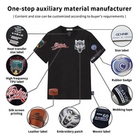 Badges 3D personnalisés en PVC thermocollant, patchs TPU dorés, étiquettes de marque pour vêtements de sport, décoration de vêtements sur mesure