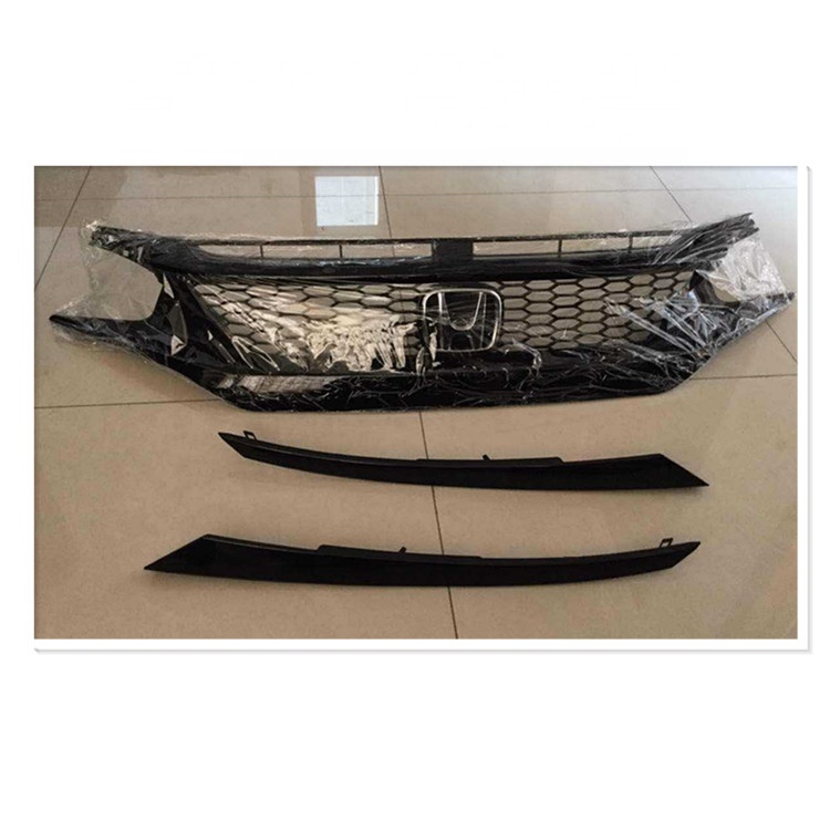 Черная решетка для защиты передней решетки из АБС-пластика для CIVIC 2016