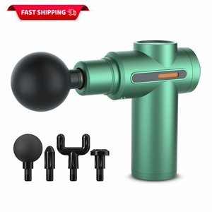 ปืนนวดไฟฟ้า เครื่องนวดหน้าและร่างกายแบบเนื้อเยื่อชั้นลึก 4 หัว มอเตอร์ไร้แปรงถ่าน ชาร์จได้ สำหรับการผ่อนคลายกล้ามเนื้อ การออกกำลังกาย และฟิตเนส - Product Image 5