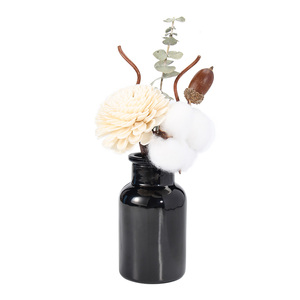 Ensembles de diffuseurs de roseaux avec fleurs séchées naturelles, coton, fleurs en papier, eucalyptus et <span class=keywords><strong>gland</strong></span> - Product Image 1
