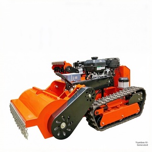 Cortacésped inteligente a control remoto tipo oruga, máquina multifuncional para cortar y desbrozar césped, especial para gasolina - Product Image 5