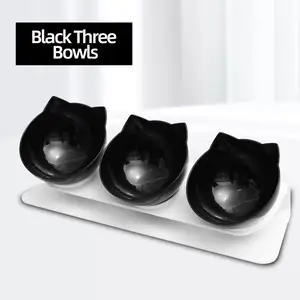 Pet Bowls Cat Food Bowls Elevated Tilted Treble Cat Dog Bowls For Food And Water