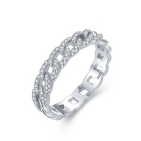 Anillos de Joyería Fina de Lujo con Circonita de Alta Calidad, Anillo de Boda de Plata de Ley 925 con Temperamento Moderno para Mujer