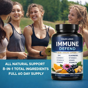 Capsules multivitaminées pour le soutien immunitaire en marque propre, <span class=keywords><strong>zinc</strong></span>, vitamine <span class=keywords><strong>C</strong></span>, logo personnalisé, formule antioxydante pour adultes - 60/90/120 unités - Product Image 3