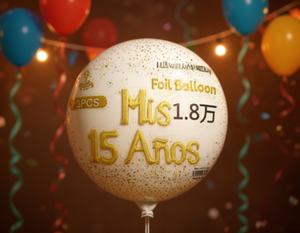 Palloncini in Foil 15 Anni, Decorazioni Metalliche per Feste di Compleanno per Adolescenti, Set da 3 Pezzi - Product Image 2