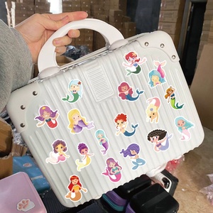 60 piezas Original de dibujos animados mar-Maid pegatina de vinilo de corte personalizado pegatina impermeable guitarra equipaje teléfono pared <span class=keywords><strong>Sirenita</strong></span> pegatinas - Product Image 3