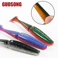 Leurre souple en PVC à queue de pagaie, appât pour insectes, carpe, double section, grande queue en T, sous-appât avec hameçons, lancer à longue distance, eau douce