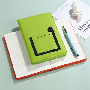 สมุดบันทึกปกหนัง A5 แบบกำหนดเอง พร้อมช่องใส่โทรศัพท์แบบพกพาและช่องใส่บัตร สำหรับงานด้านการศึกษา/หน่วยงาน/ประกันภัย - สำหรับใช้ในการส่งเสริมการขาย - Product Image 6