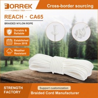 Cordon en paracorde de coton naturel de 4 mm en gros pour macramé, artisanat, bracelet DIY, camping, corde à linge, support de plantes, bobine en vrac