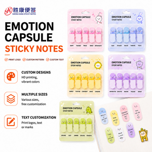 Capsules d'émotions personnalisées, notes adhésives créatives, index pour journal, carnet, agenda, marque-pages de classification, papeterie - Product Image 1