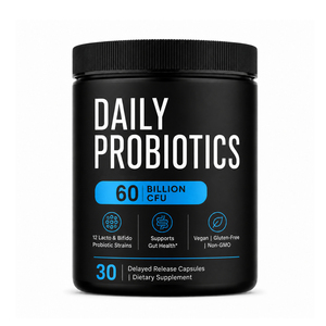 Cápsulas de Probióticos Diarios VitaHall OEM de Marca Privada, 60 Mil Millones de UFC, 12 Cepas, Apoyo para la Salud Intestinal, 60 Unidades - Product Image 1