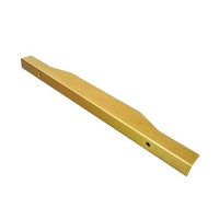 Poignée de meuble en alliage d'aluminium noir mat de 200 mm à 2700 mm pour armoire de chambre, commode, tiroir, design moderne DTA