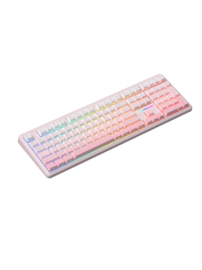 Nouveau <span class=keywords><strong>clavier</strong></span> <span class=keywords><strong>mécanique</strong></span> à membrane RGB avec disposition russe, 108 touches, lettres cyrilliques imprimées latéralement, rétroéclairé, double injection, filaire USB - Product Image 4