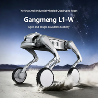 Robot quadrupède sur roues GangBeng L1-W 43.2V 3500W 22kg, corps en alliage d'aluminium pour laboratoire de robotique, entreprise d'inspection industrielle