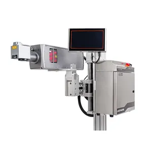 Docod Flying 30W Co2 Laser Markering Machine Industriële Permanente Laser Printen Voor Plastic Houtkarton Laser Graveermachine