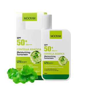 Productos Coreanos para el Cuidado de la Piel de Marca Privada OEM, Protector Solar UV, Crema Solar Resistente al Agua, Protector Solar con Centella Asiática, SPF 50, PA+++, - Product Image 1