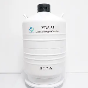 A la venta calidad confiable 35l congelador de nitrógeno líquido criogénico LN2 contenedor/Dewar/precio del tanque para la cría de animales en la venta