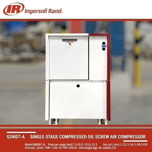 เครื่องอัดอากาศแบบสกรูโรตารี่ Ingersoll Rand ของแท้ 37 กิโลวัตต์ 50 แรงม้า 2.1-7.0 ลูกบาศก์เมตร/นาที 8-10 บาร์ สำหรับโรงงานอุตสาหกรรม - Product Image 6