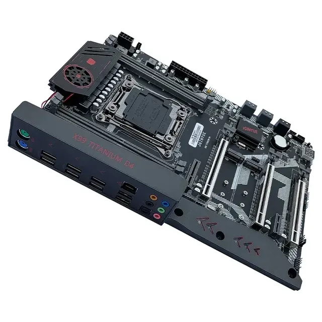 JINGYUE New X99TI D4 Kit ATX Motherboard E5 2699 V3 CPU LGA 2011-3 DDR4 Single Channel ECC Memory Integrated 64GB SATA Servers