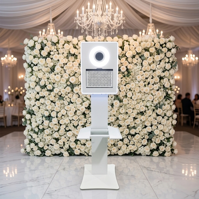 Portable Surface Pro DSLR Photo Booth Machine 2026 New Model With RGB Ring Light Surrounded for Wedding Event Rental Kiosk
