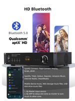 Yüksek Güçlü 16 Kanallı Stereo Ev Amfisi Qualcomm 5.0 APT-X HD Çok Format Desteği ile Kablosuz Çok Odalı Müzik için