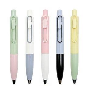 Stylo bille personnalisable à bouton-poussoir, pointe en plastique, impression de logo, outil d'écriture promotionnel - Product Image 3