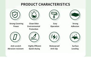 Vernice Impermeabile Antiscivolo a Forte Adesione per <span class=keywords><strong>Piastrelle</strong></span>, Rivestimenti a Base d'Acqua per Rinnovo di <span class=keywords><strong>Piastrelle</strong></span> in Ceramica, Pavimenti e Pareti - Product Image 3