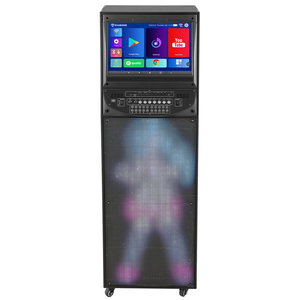Công suất cao kép 10 inch máy karaoke màn hình Wifi Loa KTV Hệ thống loa thông minh Lyric hiển thị nhảy múa ánh sáng rạp hát tại nhà - Product Image 1