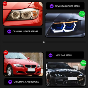 YM nuevo faro LED de animación dinámica para 2005-12 para <span class=keywords><strong>BMW</strong></span> E90 335i 328xi <span class=keywords><strong>335d</strong></span> 335xi 4DR Sedan 36W de potencia para <span class=keywords><strong>BMW</strong></span> E90 faro - Product Image 2
