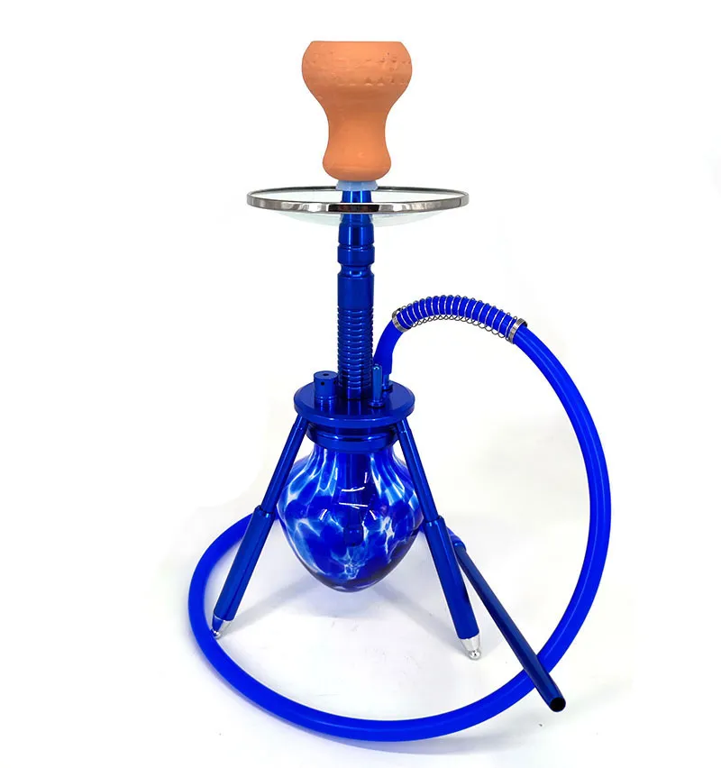 new style Shisha Complete Set Perfect Portable Shisha Hookah Set Acrylic Tripod Glass Style Hookah Shisha Without Tray