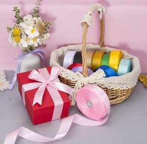 Cinta de Raso de 100 Yardas en Rollo, Cinta Rosa de Poliéster Reciclado - Product Image 4