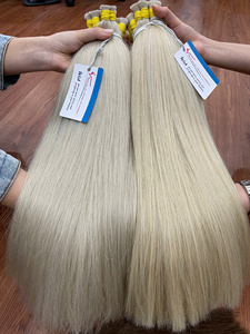 Tendance du moment : Cheveux vierges 100% humains, luxe vietnamien Remy, vente en gros, 26-36 pouces, tresses en vrac, lisses, HD - Product Image 2