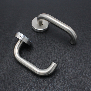 Manija de Palanca en Forma de <span class=keywords><strong>U</strong></span> para Puerta de Acceso a Edificios de Centros Comerciales, de Acero Inoxidable Satinado 304 Antioxidante - Product Image 1